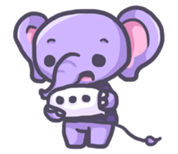 Violet Little Elephant (no text) sticker #11219649
