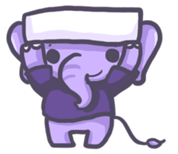 Violet Little Elephant (no text) sticker #11219653