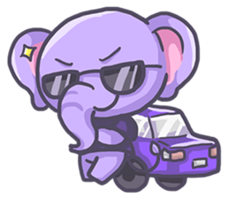 Violet Little Elephant (no text) sticker #11219667