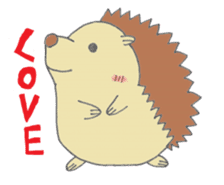 prechan hedgehog 2 sticker #11220445