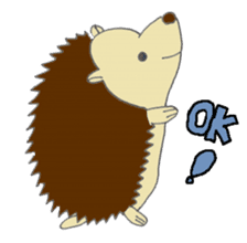prechan hedgehog 2 sticker #11220447