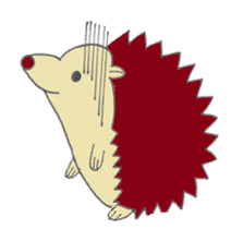 prechan hedgehog 2 sticker #11220453