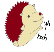 prechan hedgehog 2 sticker #11220458