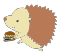 prechan hedgehog 2 sticker #11220460