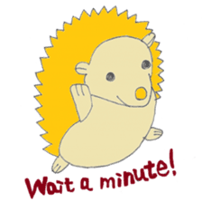 prechan hedgehog 2 sticker #11220465