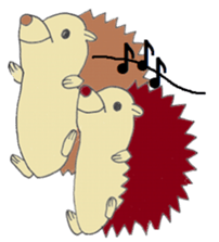 prechan hedgehog 2 sticker #11220469
