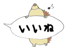 prechan hedgehog 2 sticker #11220472
