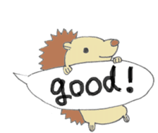 prechan hedgehog 2 sticker #11220473