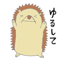 prechan hedgehog 2 sticker #11220477