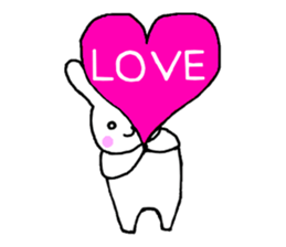 Heart of the rabbit sticker #11220489
