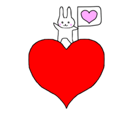 Heart of the rabbit sticker #11220492