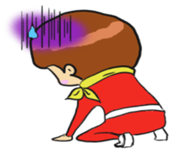 Red man cool sticker #11220726