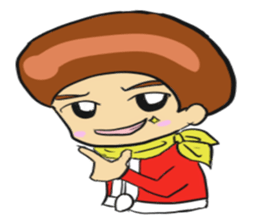 Red man cool sticker #11220727