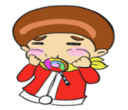 Red man cool sticker #11220732