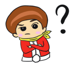 Red man cool sticker #11220738