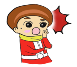 Red man cool sticker #11220741