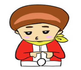 Red man cool sticker #11220743