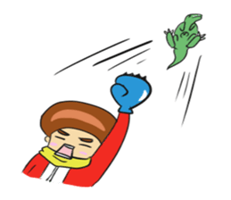 Red man cool sticker #11220745