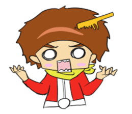 Red man cool sticker #11220746