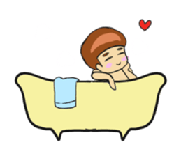 Red man cool sticker #11220749