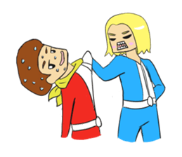 Red man cool sticker #11220758