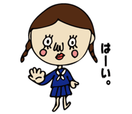 High School Girl of cute and disgusting sticker #11223146