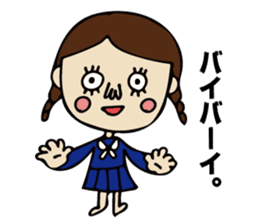 High School Girl of cute and disgusting sticker #11223147