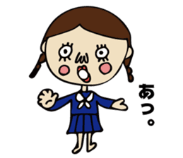 High School Girl of cute and disgusting sticker #11223149