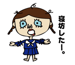High School Girl of cute and disgusting sticker #11223150