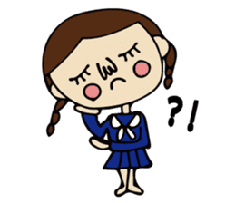 High School Girl of cute and disgusting sticker #11223151