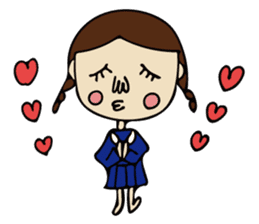 High School Girl of cute and disgusting sticker #11223154
