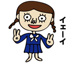 High School Girl of cute and disgusting sticker #11223163