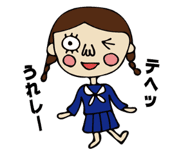 High School Girl of cute and disgusting sticker #11223165