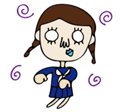 High School Girl of cute and disgusting sticker #11223166