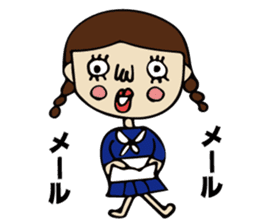High School Girl of cute and disgusting sticker #11223168