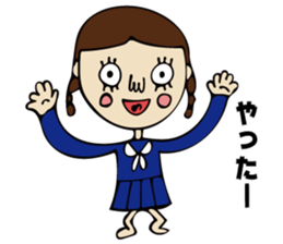 High School Girl of cute and disgusting sticker #11223173