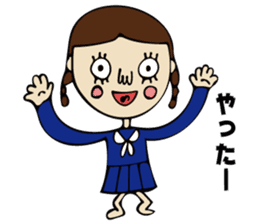 High School Girl of cute and disgusting sticker #11223173