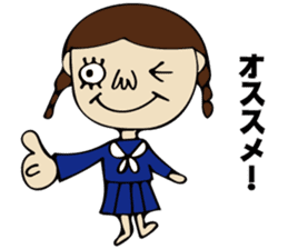 High School Girl of cute and disgusting sticker #11223177