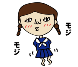 High School Girl of cute and disgusting sticker #11223179