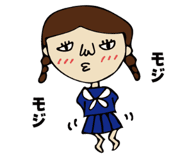High School Girl of cute and disgusting sticker #11223179