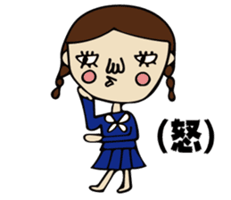 High School Girl of cute and disgusting sticker #11223180