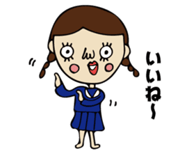 High School Girl of cute and disgusting sticker #11223181