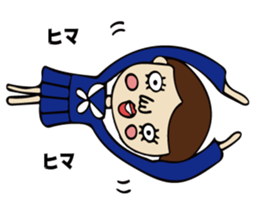 High School Girl of cute and disgusting sticker #11223183