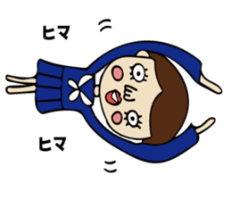 High School Girl of cute and disgusting sticker #11223183