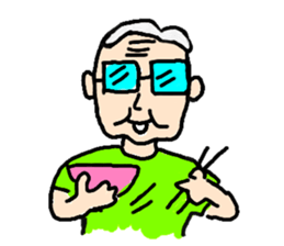 GRAND FATHER AND MMA ZOO sticker #11223388