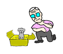 GRAND FATHER AND MMA ZOO sticker #11223389