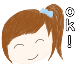 cuteMandy  girl sticker #11224584