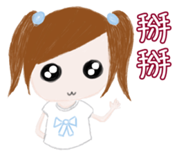 cuteMandy  girl sticker #11224589
