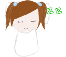 cuteMandy  girl sticker #11224591