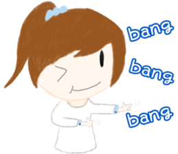 cuteMandy  girl sticker #11224606